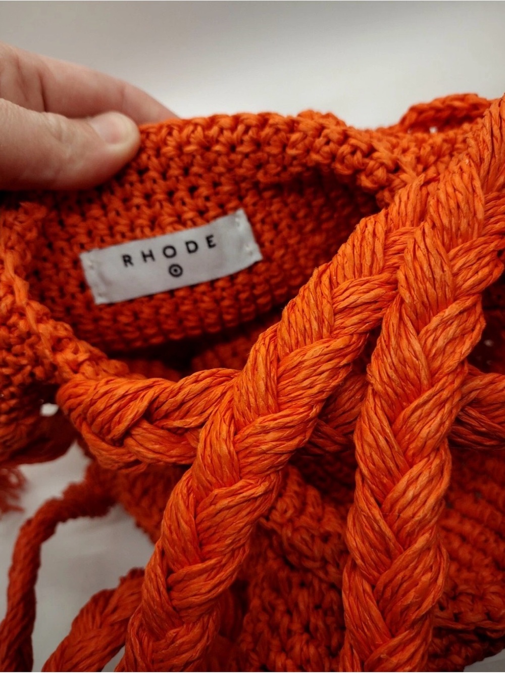 RHODE x Target Orange Crochet Bucket Bag 🧡 | NEW Without Tag